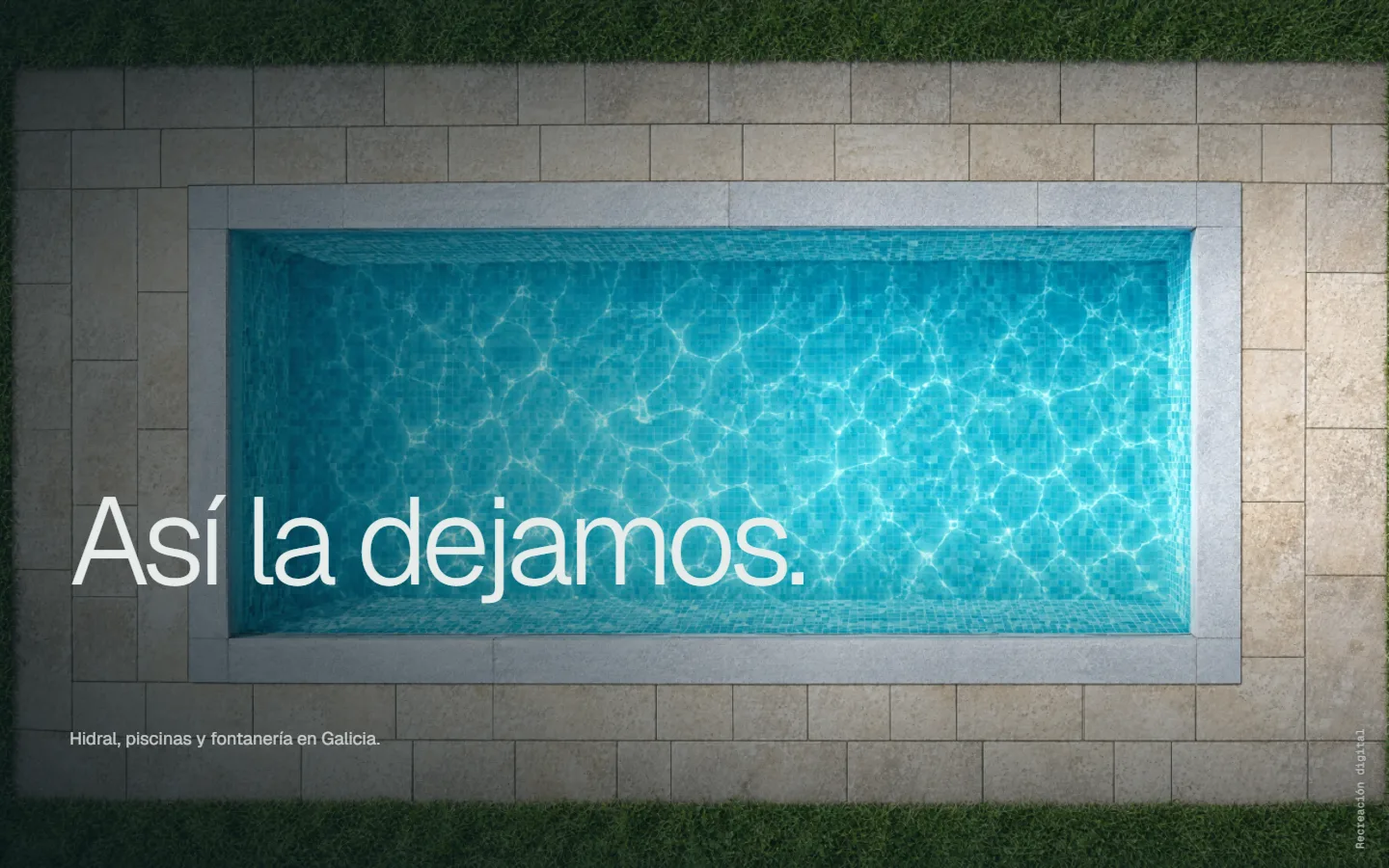 Web de una empresa de piscinas